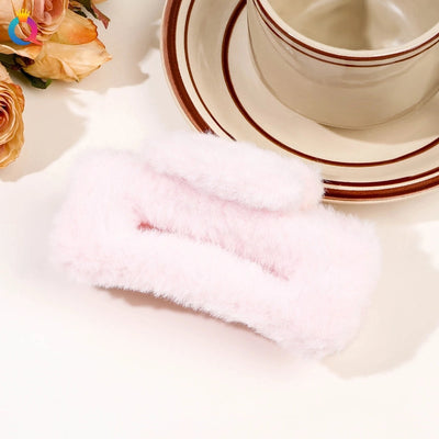 japanese style solid color plastic handmade hair claws 1 piece
