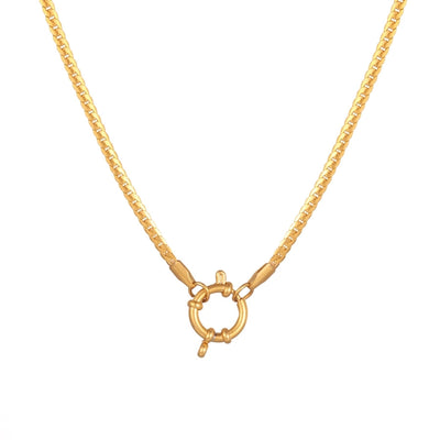 Jewelry Retro Simple Style Geometric Titanium Steel Plating Pendant Necklace