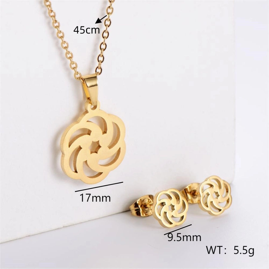 Jewelry Simple Style Classic Style Infinity Dollars Butterfly 304 Stainless Steel Jewelry Set