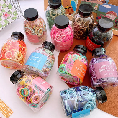 Girl'S Simple Style Classic Style Solid Color Cloth Contrast Collar Hair Tie