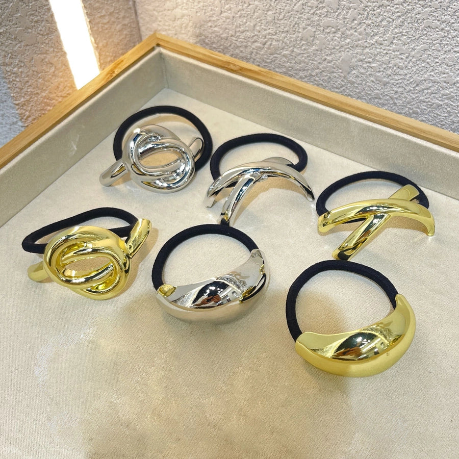 Women's Casual Simple Style Solid Color Alloy Hair Tie