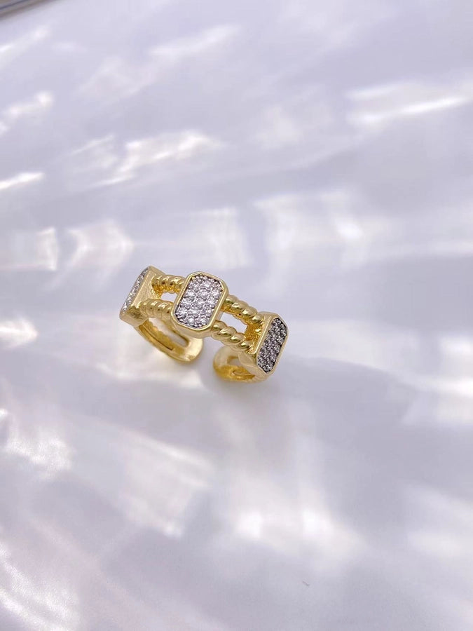 Jewelry Vintage Style Classic Style Geometric Copper Zircon Plating Rings Bracelets