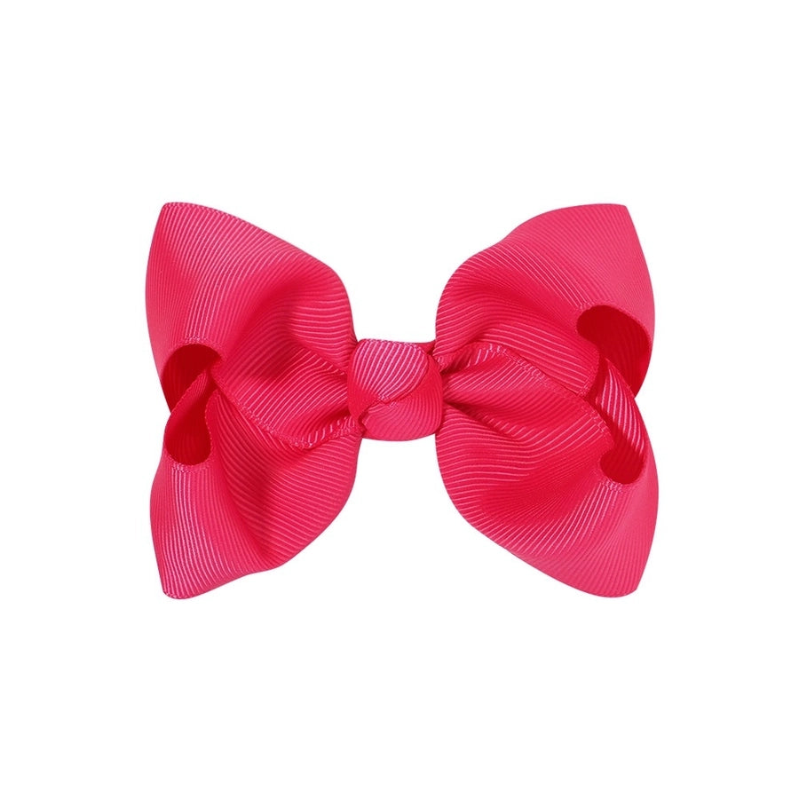 fashion bow knot polyester rib hair clip