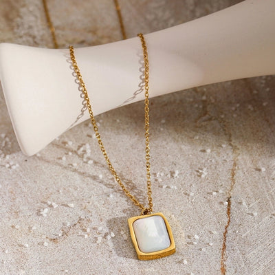 Jewelry Elegant Glam Luxurious Geometric 304 Stainless Steel Pendant Necklace