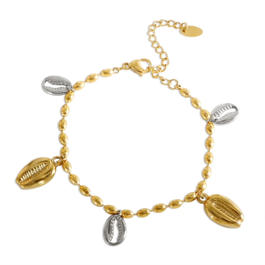 Jewelry Casual Marine Style Conch 304 Stainless Steel Plating Bracelets Earrings Necklace