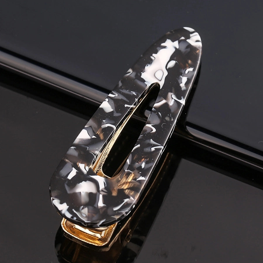 retro color block polka dots acetic acid sheets hair clip 1 piece