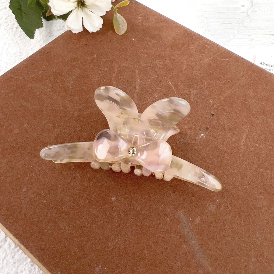 Women's Sweet Simple Style Bow Knot Acetic acid sheets Inlay Rhinestones Hair Claws