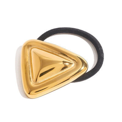 Women's IG Style Triangle 304 Stainless Steel Plating Hair Tie