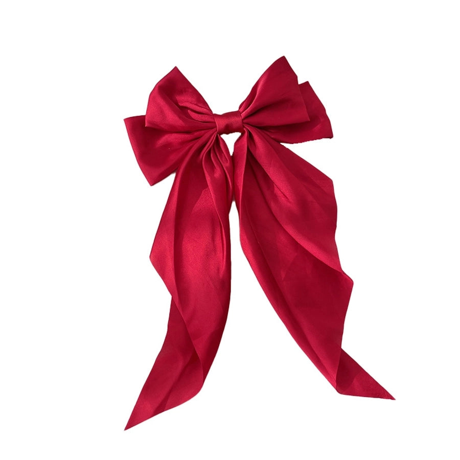 fashion bow knot cloth pleated hair clip 1 piece