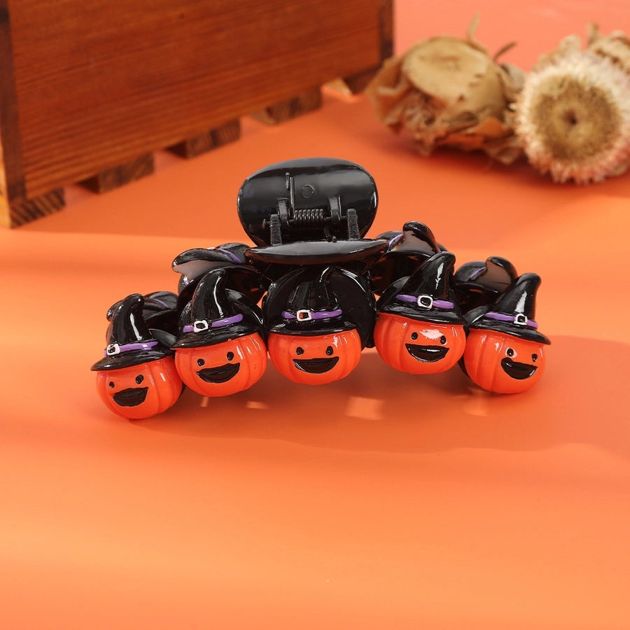 Halloween Women's Pumpkin Plastic Hair Claws