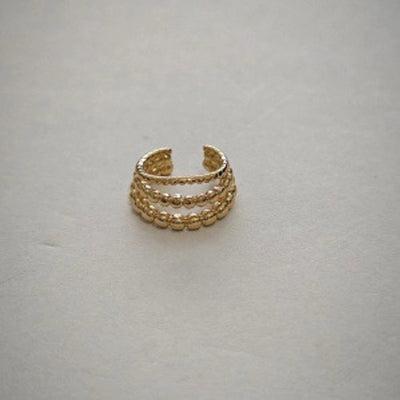 1 Piece IG Style Simple Style Geometric Plating Copper Ear Cuffs