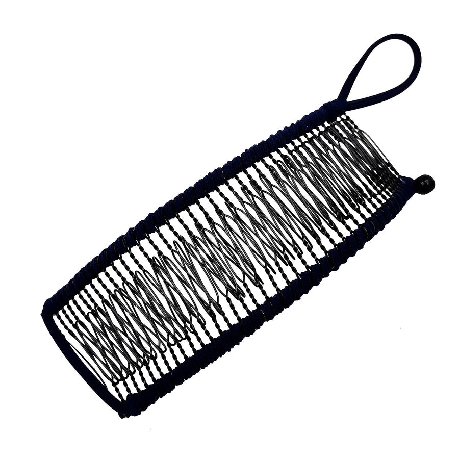 elegant solid color metal insert comb
