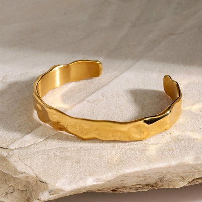 Casual Simple Style Solid Color Solid Color 316 Stainless Steel  18K Gold Plated Bangle In Bulk Stainless Steel Bracelets Halloween