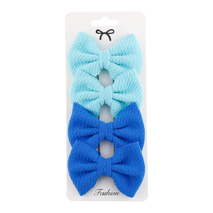 girl's simple style bow knot cloth braid hair band
