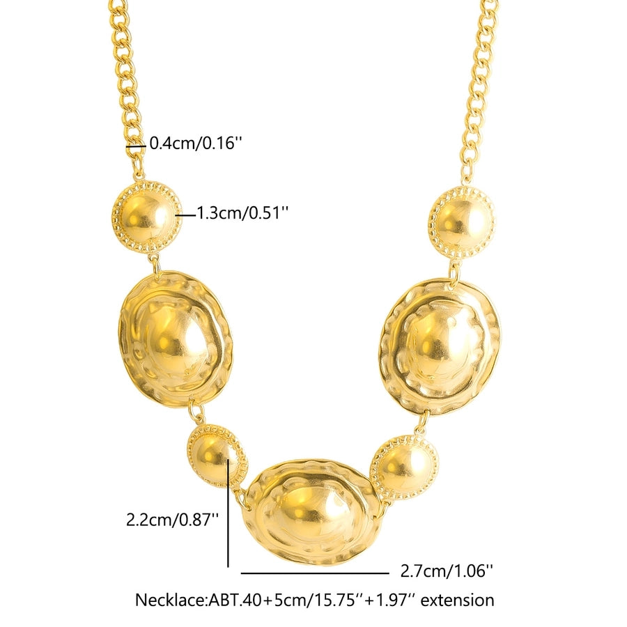 Jewelry Streetwear Geometric 304 Stainless Steel Plating Earrings Necklace