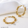 1 Pair Simple Style Commute Geometric Heart Shape Plating Titanium Steel Drop Earrings Earrings Ear Studs