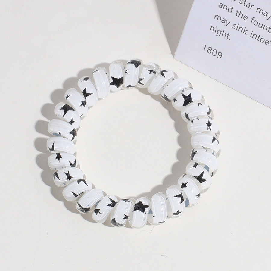 cute star plastic hair tie
