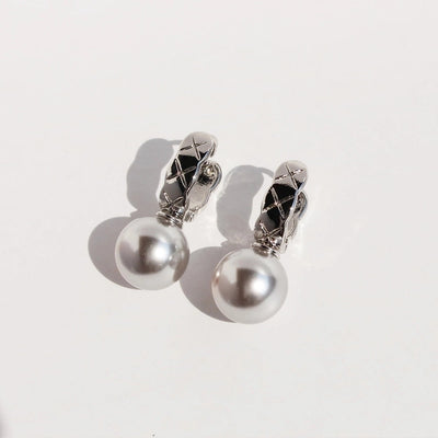 Brass Plating Geometric Pearl Earrings