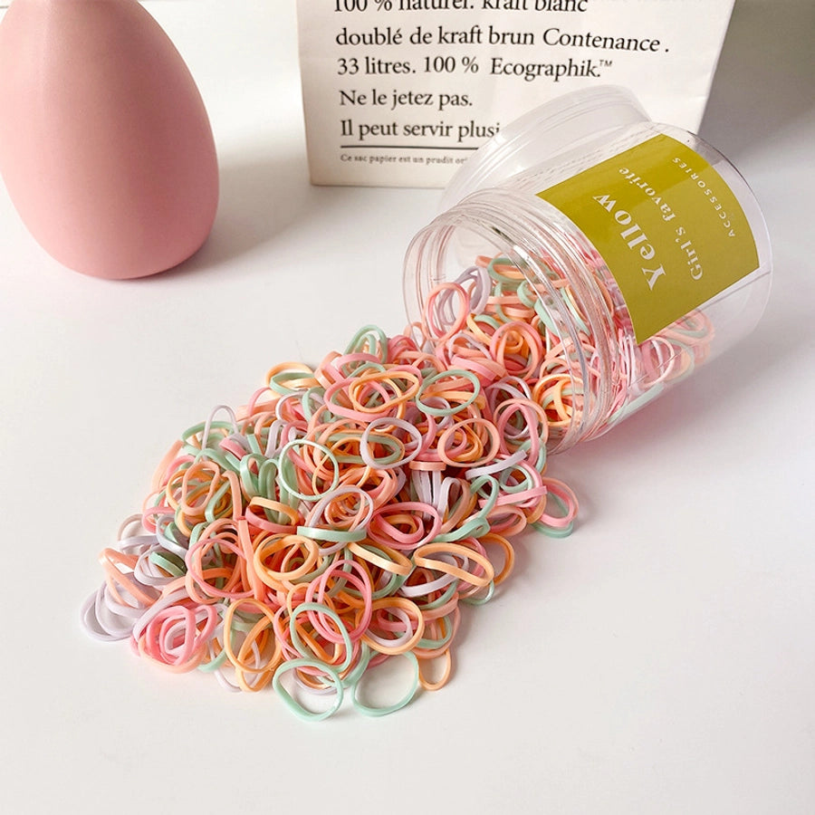 Children's hair accessories disposable rubber band Small color baby head rope does not hurt the hair high elastic girl tie head rubber band