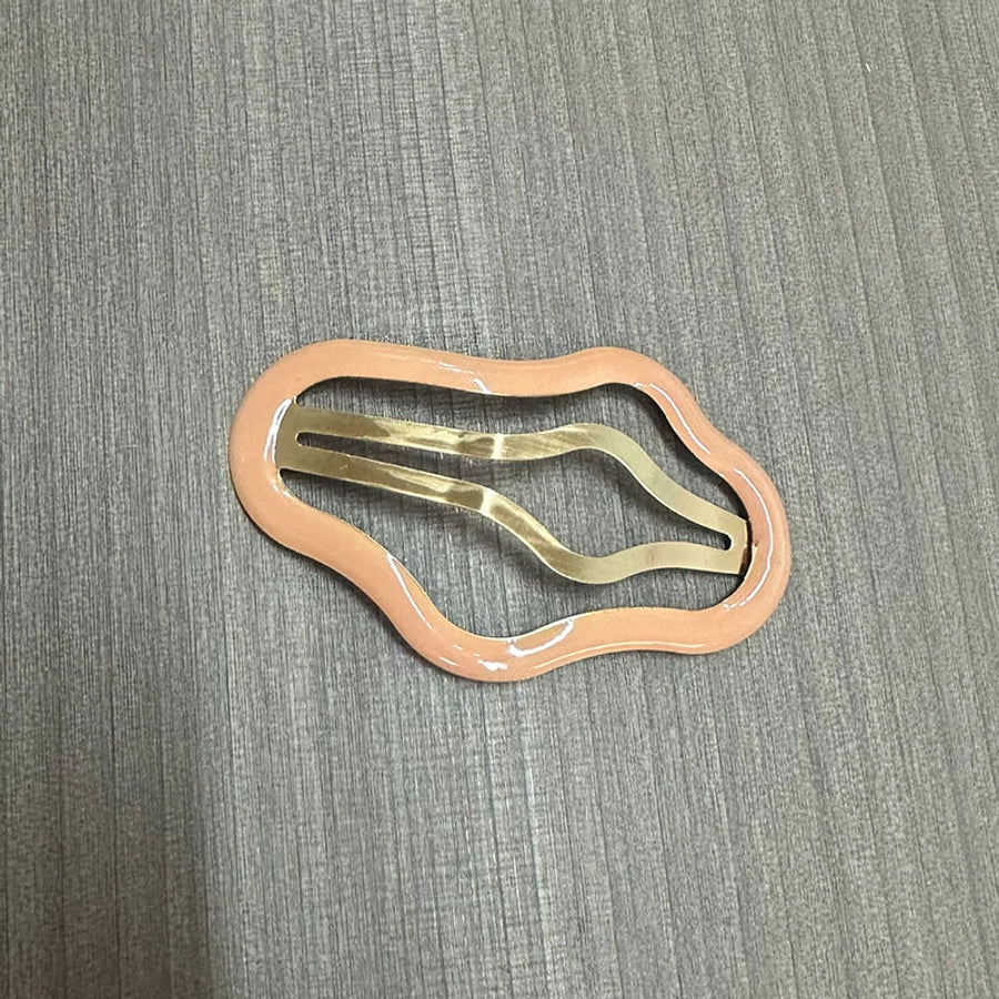 Women's Simple Style Commute Clouds Solid Color Metal Hollow Out Hair Clip