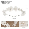 elegant retro lady flower ceramics hair band