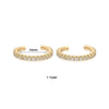1 Pair IG Style Star Brass Zircon Ear Cuffs Ear Studs