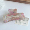 retro rectangle acetic acid sheets hair claws