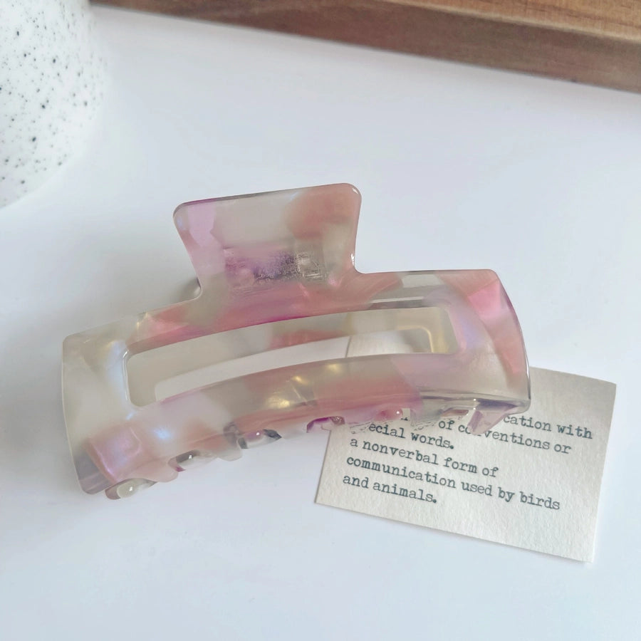 retro rectangle acetic acid sheets hair claws