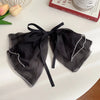vintage style bow knot alloy cloth hair claws