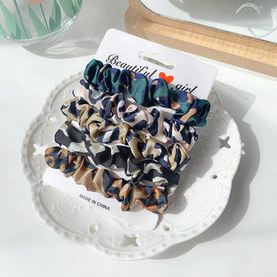 korean  color satin hair rope suit wild hair  scrunchies  ponytail head rope large intestine ring