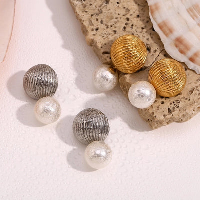 1 Pair Simple Style Geometric 304 Stainless Steel 18K Gold Plated Drop Earrings