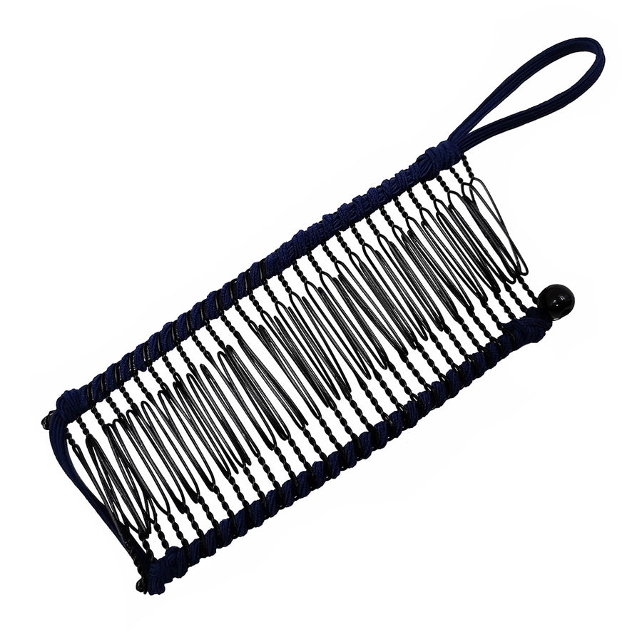elegant solid color metal insert comb
