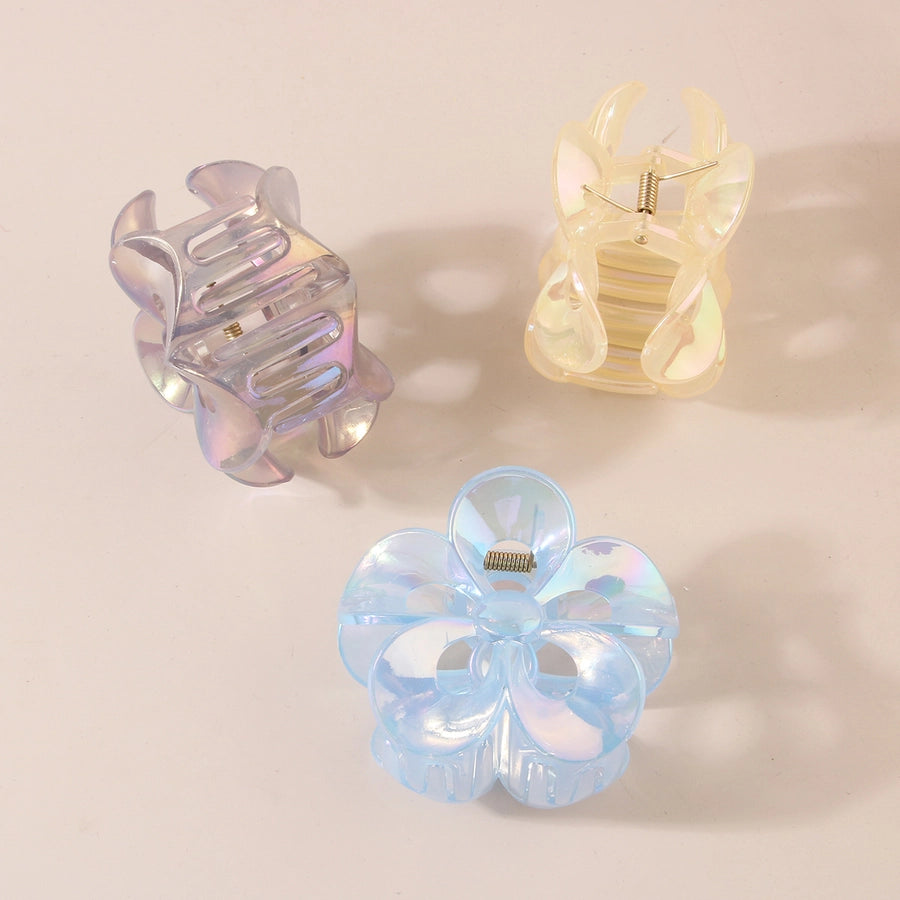Women's Simple Style Classic Style Flower Plastic Resin Stoving Varnish Hair Claws
