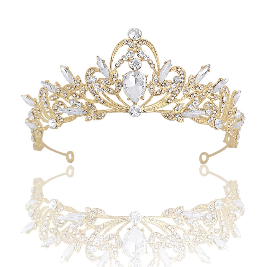 Simple Fashion Bridal Crown  Popular Wedding Headwear Diamond Baroque Bridal Crown Accessories