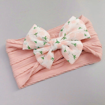 Kid'S Japanese Style Bow Knot Nylon Cloth Hair Band