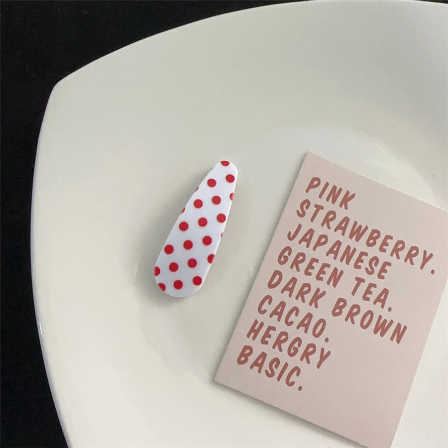 Women's Sweet Plaid Polka Dots Plastic Hair Clip