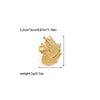Jewelry Casual Retro Sun Swirl Pattern Butterfly 304 Stainless Steel 14K Gold Plated Open Rings