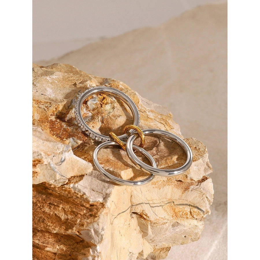 Jewelry Simple Style Classic Style Geometric 304 Stainless Steel Rings