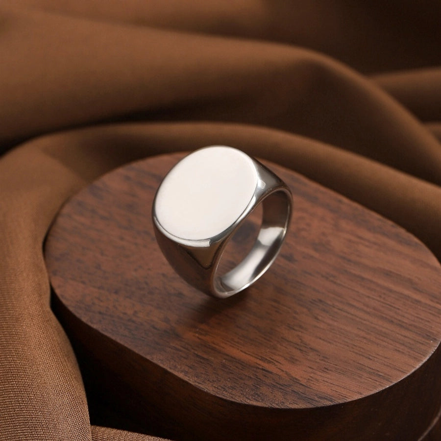 Jewelry Simple Style Streetwear Geometric 304 Stainless Steel Rings