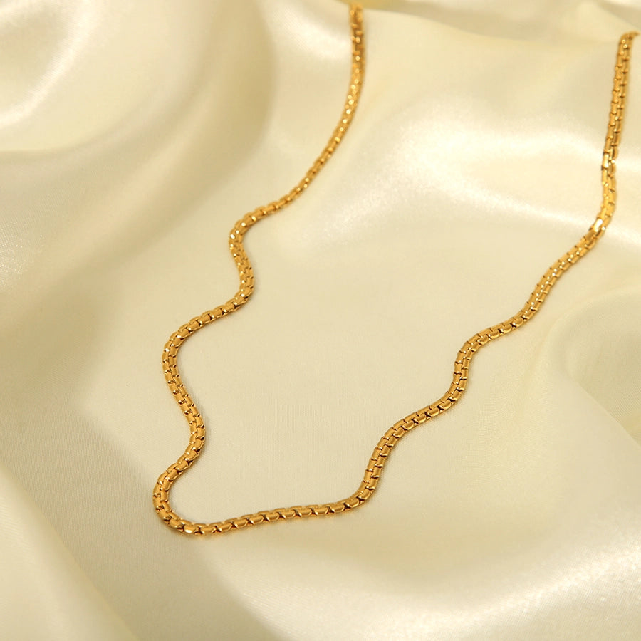 Jewelry IG Style Simple Style Geometric 201 Stainless Steel 18K Gold Plated Necklace