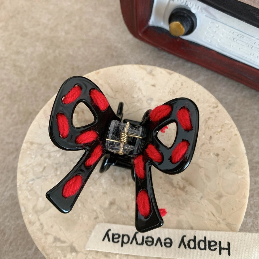 Women's Cute Sweet Bow Knot Acetic acid sheets Hair Claws