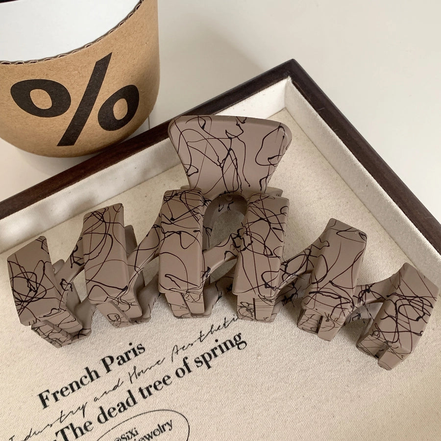 simple style artistic lines plastic hair claws