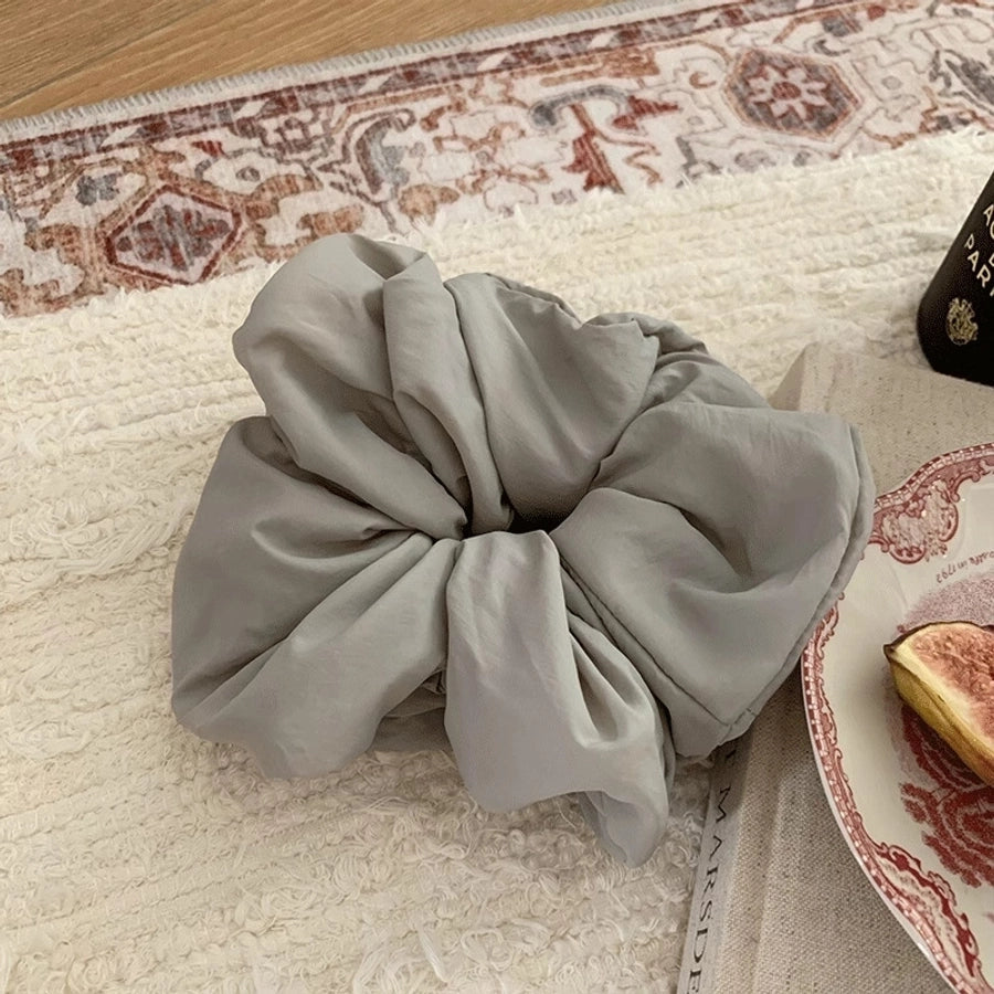 Fluffy Puff French Cream Morandi High-Grade Sausage Ring Retro High-Grade Tie up a Bun Hairstyle Hair Accessories