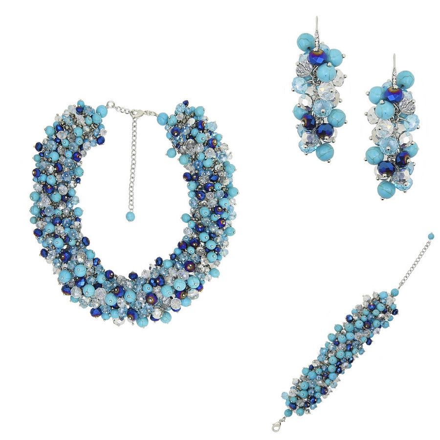 [11 colors optional] manufacturers hot for   of Europe and the United States gorgeous exaggerated crystal jewelry Jewelry earrings 3 pieces