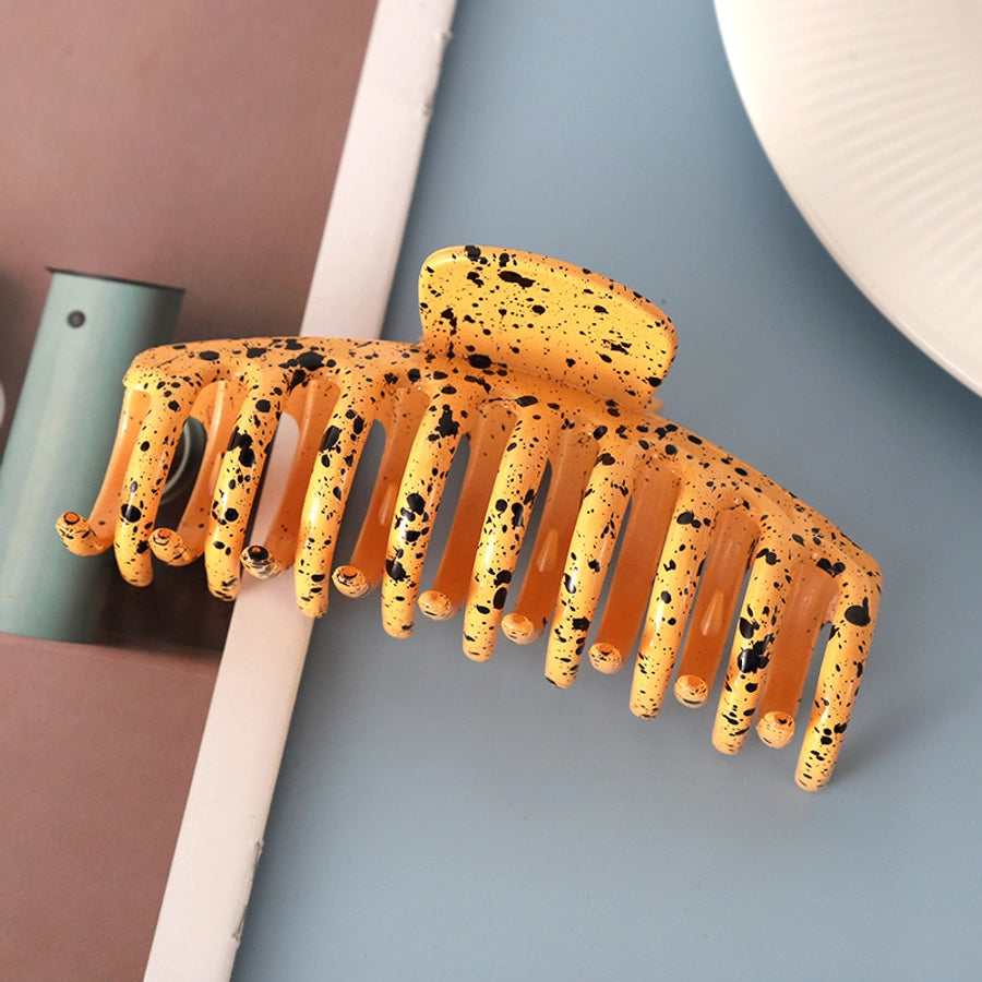 fashion flower plastic handmade hair claws 1 piece