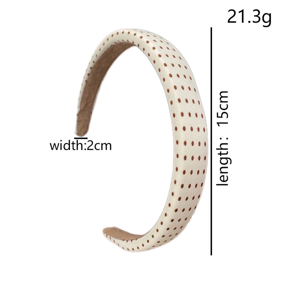 Women's Retro Artistic Spot Cloth Printing and Dyeing Three-dimensional Hair Band