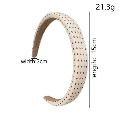 Women's Retro Artistic Spot Cloth Printing and Dyeing Three-dimensional Hair Band