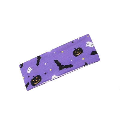 Women's Cute Funny Pumpkin Cartoon Character Spider Cloth Printing Hair Tie