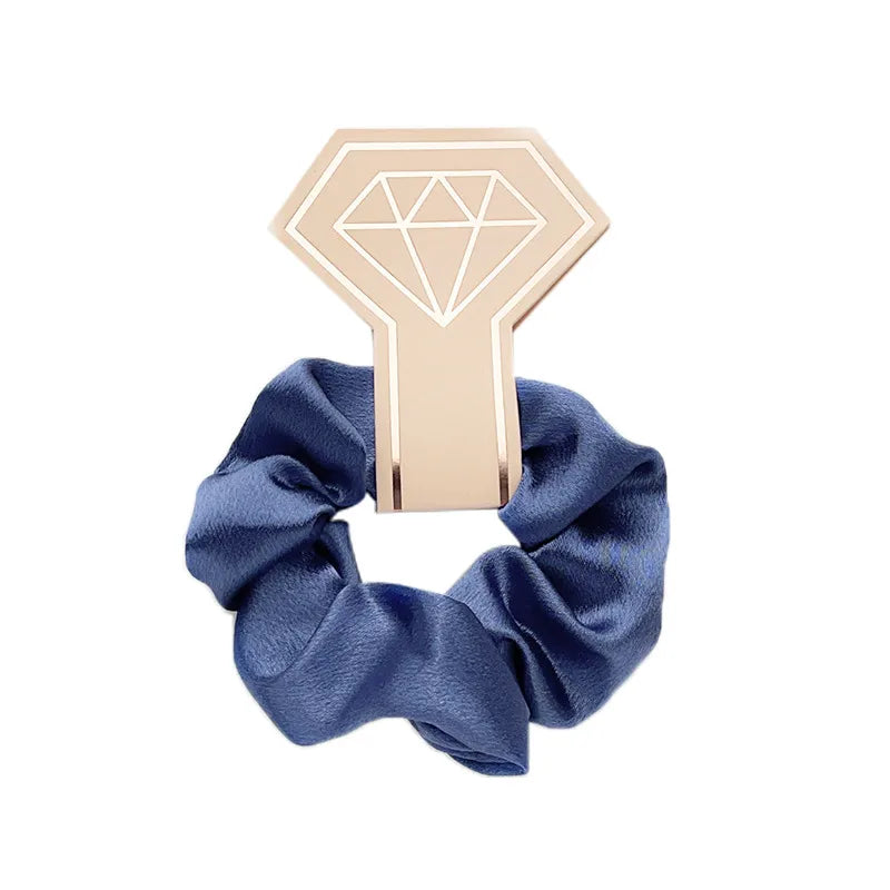 Women's Casual Simple Style Streetwear Solid Color satin Rib-Knit Hair Tie