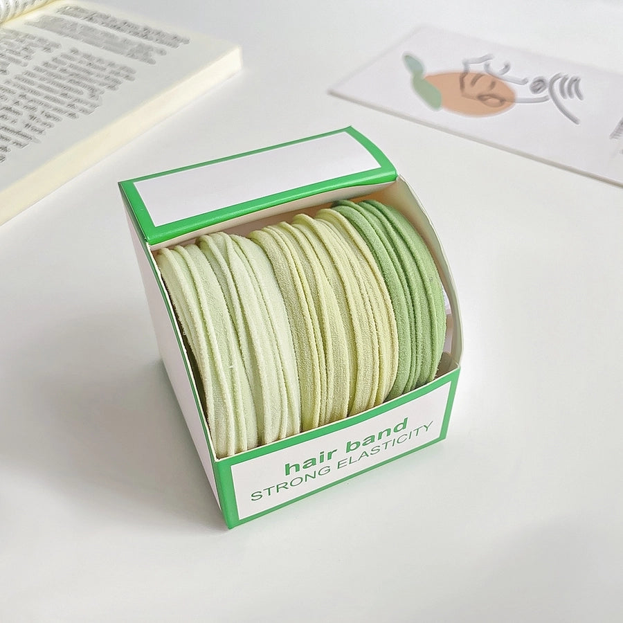 women's simple style solid color cloth hair tie